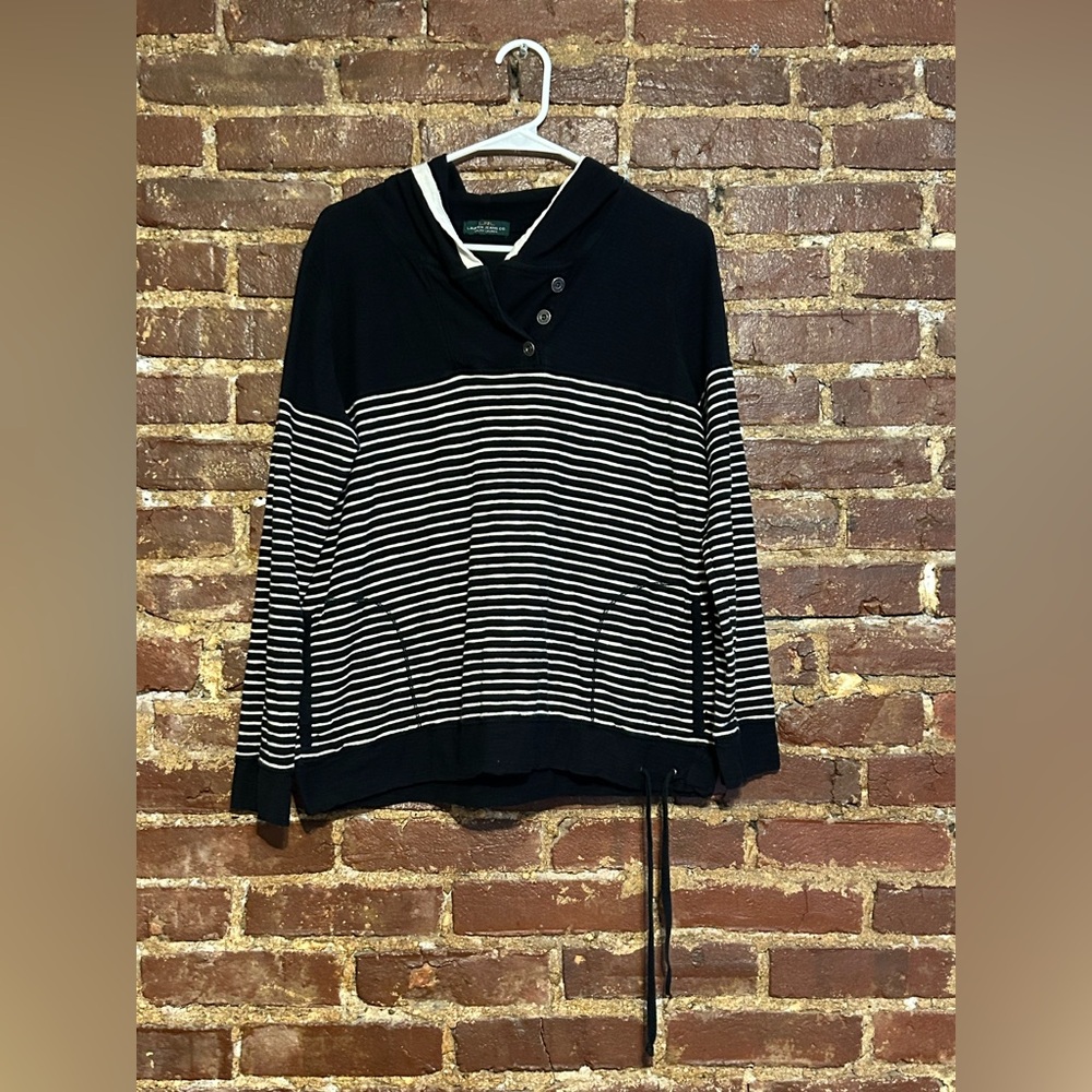 LRL Ralph Lauren Black Top Size Lg
